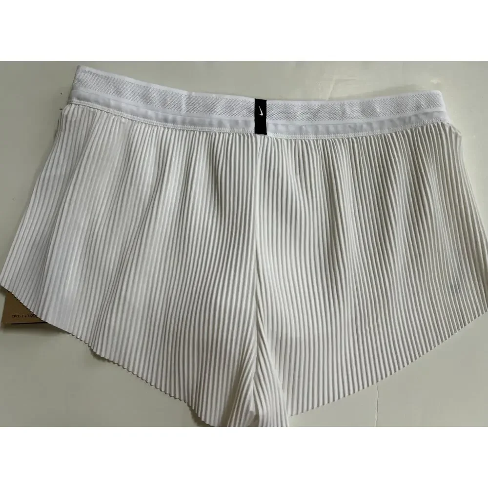 Nike Women's Dri-Fit Adv Aeroswift 3" Running Shorts FN2328-100 White XL NWT - Picture 2 of 16